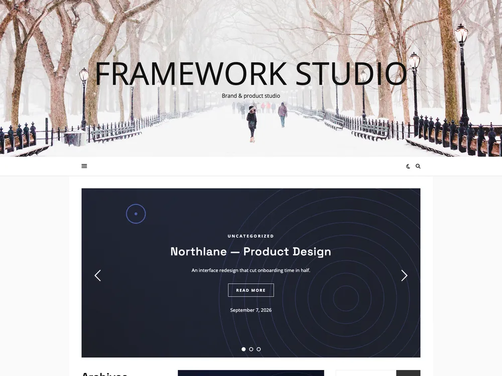 FRAMEWORK live preview screenshot