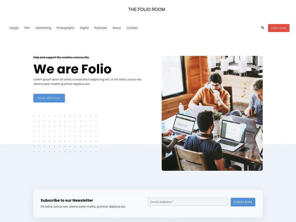 FOLIO live preview screenshot