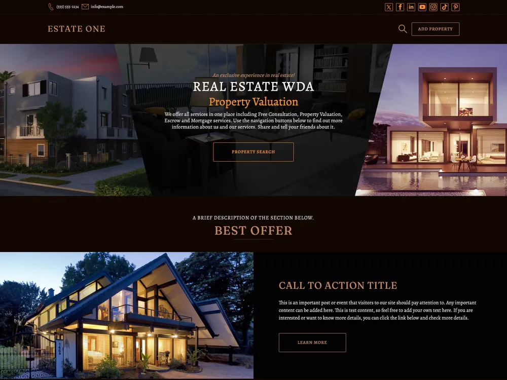 ESTATE ONE live preview screenshot